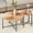 Natural Wood+Brown, variant on Cylindrical Shape, Metal Legs - Provide Sturdy Support and Unique Look