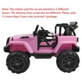 thumbnail image 2 of Battery Cars for Kids, 12 Volt Ride on Toys with Remote, Powers Ride on Cars for Boys Girls Ages 3-5, Pink Electric Vehicle Ride on Truck, Kids Car with Lights/Music, 2 of 12