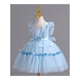 thumbnail image 2 of Hansber Baby Girls Tulle Dress Baby Birthday Party Dress Tutu Bowknot Princess Dresses for Toddler Sky Blue 130, 2 of 5