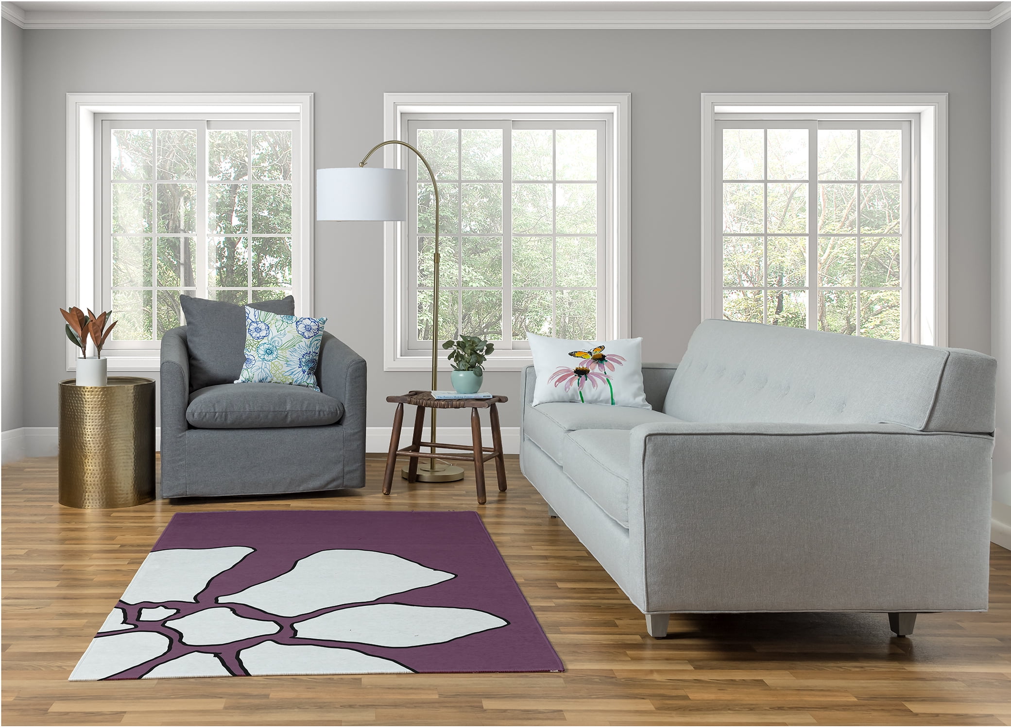 Simply Daisy Happy Hippy Floral Area Rug, 4' x 6'