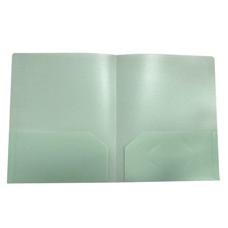 File Folders with Pockets and Business Card Holder Pastel Decorative Pocket Folders for Documents Cute Plastic Folders for Filing Cabinet School Office Resume Portfolio 2pc.