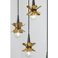 thumbnail image 5 of Portinatx 9-Light Linear Chandelier in Satin Black with Hammered Gold, 5 of 5