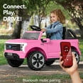 thumbnail image 5 of Best Choice Products Kids 12V Ride On Car Officially Licensed Ford Lightning Truck w/ Remote, LED Lights - Pink, 5 of 9
