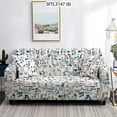 thumbnail image 1 of CHOK 2024 Colorful Abstract Ink Adjustable Sofa Cover Stripes Plaids And Covers Retro Sofa Covers Set Extensible Sofa Cover, 1 of 6