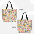 thumbnail image 4 of Sigee Watercolor Wildflowers Print Large Capacity Zippered Tote Bag - Durable, Stylish and Versatile for Everyday Use, 4 of 9