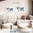 thumbnail image 4 of Elephant Stock Adventure Is Waiting Wolrd Map Wall Art - Horizontal Canvas Wall Art - Living Room Wall Decor - Map Canvas - Blue And Beige Decor - 30" x 20", 4 of 8