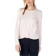 thumbnail image 1 of Camiseta básica maison Jules con dobladillo torcido para mujer rosa grande, 1 of 1