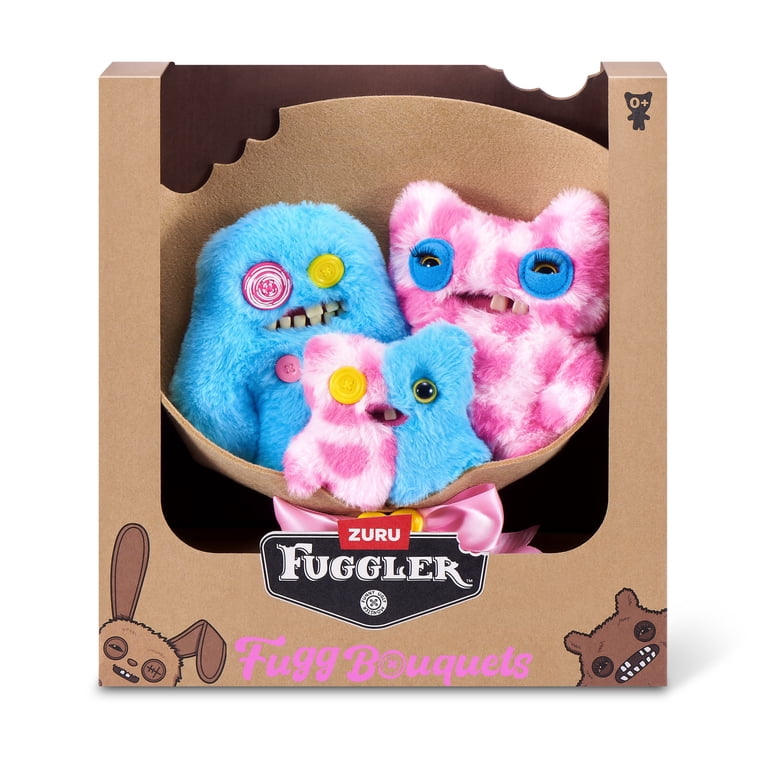 Fuggler Bouquet Set of 3 Stuffed Plush Toys (Sasquoosh, Stinkface