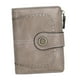 thumbnail image 4 of Cartera para mujer, tarjetero de piel sintética, monedero de regalo para citas, compras y negocios. Gris, 4 of 9