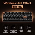 thumbnail image 2 of Teclado Keychron K8 HE TKL Mecánico Inalámbrico con Efecto Hall RGB, 2 of 9