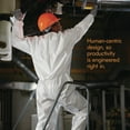 thumbnail image 6 of Ansell KCC 49103 A20 Zip Front, Elastic-Back, Wrists, and Ankles Breathable Particle Protection Coveralls - Large, White (24/Carton), 6 of 6