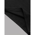 thumbnail image 7 of Women's Black Strapless Mini Dress - Bodycon Fit with Front Slit, 7 of 7