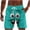 Light Blue, variant on Yangnuo Men's Cartoon Smile Face Print Swim Trunks Beach Shorts Men's Casual Pocket Elastic Waistband Drawstring Swimming Trunks Beach Pants Shorts
