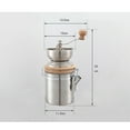 thumbnail image 4 of MasteelfCA Stainless Steel Container Manual Coffee Bean Grinder Mills Machine Hand Conical Coffee Burr Grinder Pepper Spice Mills Kitchen Tool (Silver), 4 of 7