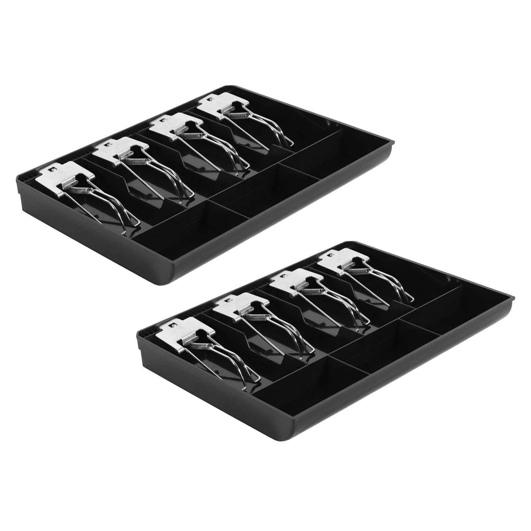 SNOWINSPRING 2X Hard Case Cash Register Box New Classify Store Cashier