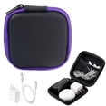 thumbnail image 2 of Earbud Case,Waterproof Earphone Case Pouch,Shockproof Earbud Carrying Case,Phone Accessories Organizer,Mini Earbud Pouch for Headphones,Earbuds,SD Memory Card,Camera Chips,2.95x2.95 inch(Purple), 2 of 8