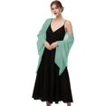 thumbnail image 3 of ORUYROP Châle Foulard Enveloppements Doux Chiffon Dentelle Pashmina pour Robes de Soirée pour occasions Formelles, 3 of 7