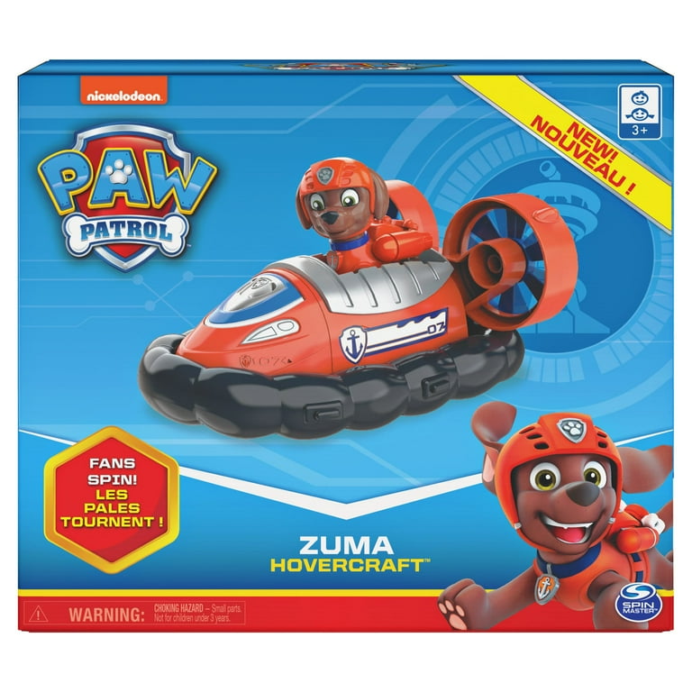 Paw Patrol, Zuma’s Hovercraft Vehicle with Collectible Figure, for Kids  Aged 3 and Up