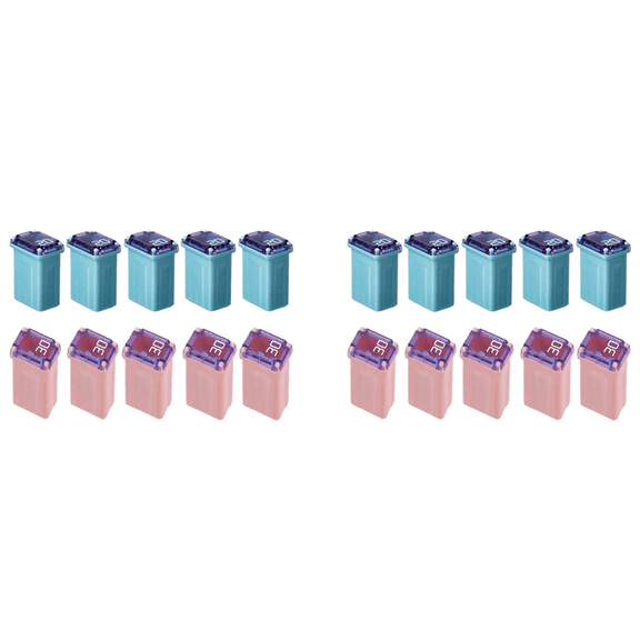 20 PCS of 20Amp 30Amp Miniature Box Fuses FMM MCASE Type FMM Maxi Fuses ("Low Blow")