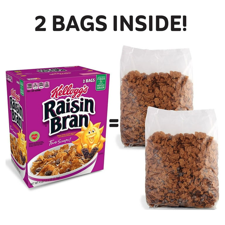 Mold Armor Kellogg's Raisin Bran Cereal, 76.5 oz, Heart-Healthy