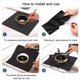 thumbnail image 4 of 15 piezas de cubiertas prácticas para quemadores de estufa, protectores duraderos para estufas de gas, revestimientos reutilizables para encimeras, almohadillas de limpieza (negro, 27 x 27 x 0,02 cm), 4 of 6