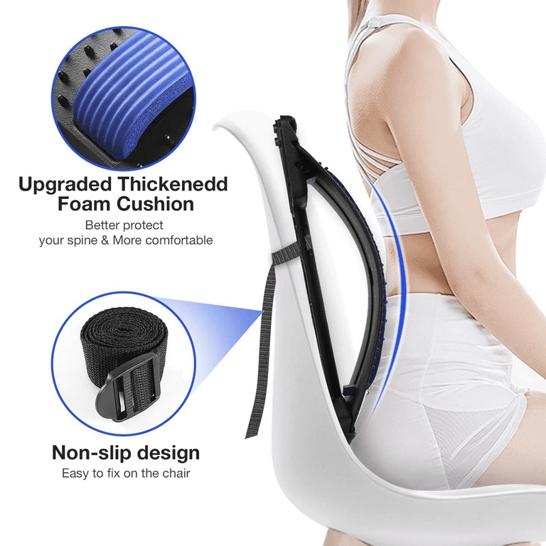 Lumbar Stretcher, Lumbar Back Pain Relief Device, Multi-Level Back Massager  Lumbar, Pain Relief for Herniated Disc, Sciatica, Scoliosis, Lower and