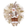 thumbnail image 1 of Guirnalda de luces navideñas de Papá Noel para otoño, bodas, cumpleaños, Halloween, Acción de Gracias, Navidad, decoración navideña de 20 pulgadas, 1 of 9