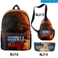 thumbnail image 1 of Godzilla Vs King Kong Godzilla Vs Kong Backpack Shoulder Bag Pencil Case Suit-week, 1 of 4