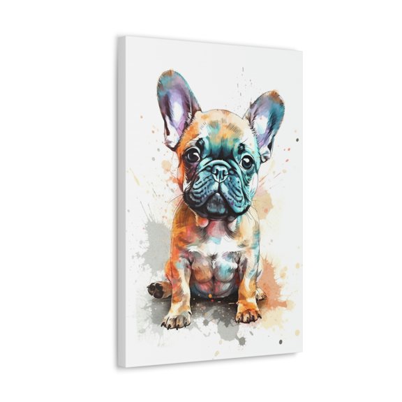 Watercolor French Bulldog Painting 2 - Nursery Collection - Bedtime Stories