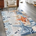 thumbnail image 2 of Kitchen Mats for Floor 3x5 Ft, Blue Coastal Non Slip Area Rugs for Kitchen Bedroom Entryway, Summer Beach Starfish Weeping Eucalyptus Vintage Washable Carpet Runner Rug Floor Mats for Bedroom, 2 of 8