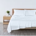thumbnail image 2 of Mainstays Basic Value Microfiber Bed Sheet Set, Arctic White, Queen, 4 Piece, 2 of 10