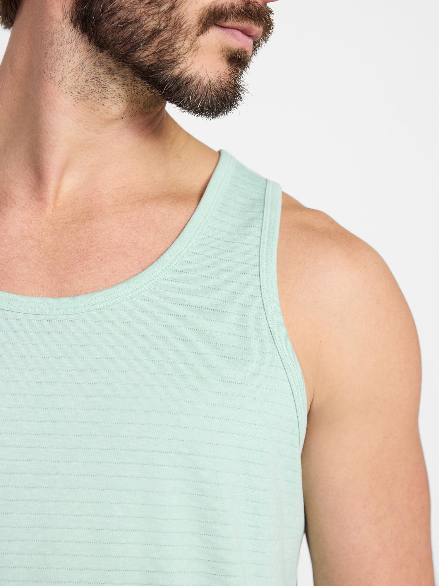 Athletic Works Men's and Big Men's Stripe Jersey Active Tank Top, Sizes S-3XL