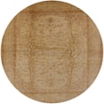 thumbnail image 1 of Ahgly Company Indoor Round Mid-Century Modern Brown Oriental Area Rugs, 3' Round, 1 of 6