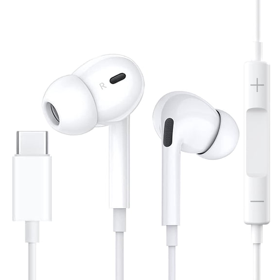 USB-C Earbuds, Compatible with Samsung Galaxy A16 A17 A36 5G A26 S25 Edge A56 S25 Ultra Plus S24 FE A35 Z Fold 6 USBC In-Ear Headphones Wired Type C Earbud Earphones Headsets with Microphone