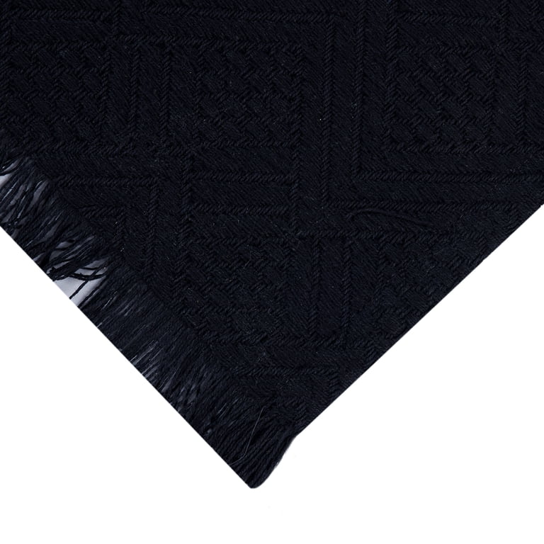 Mainstays Woven Diamond Black Table Runner photo 5