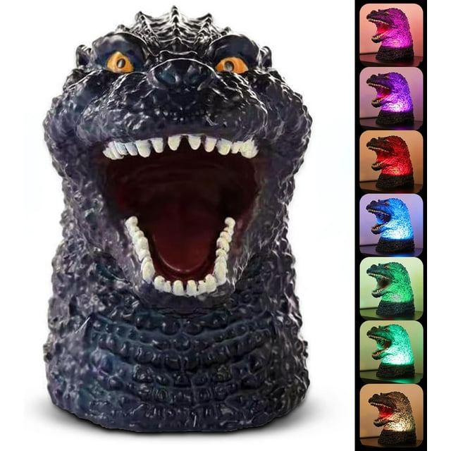 Luz nocturna de dinosaurio de silicona Wlhong para niños - Sensor táctil LED de 7 colores con batería recargable - Lámpara de dinosaurio adorable para dormitorio de niños y niñas