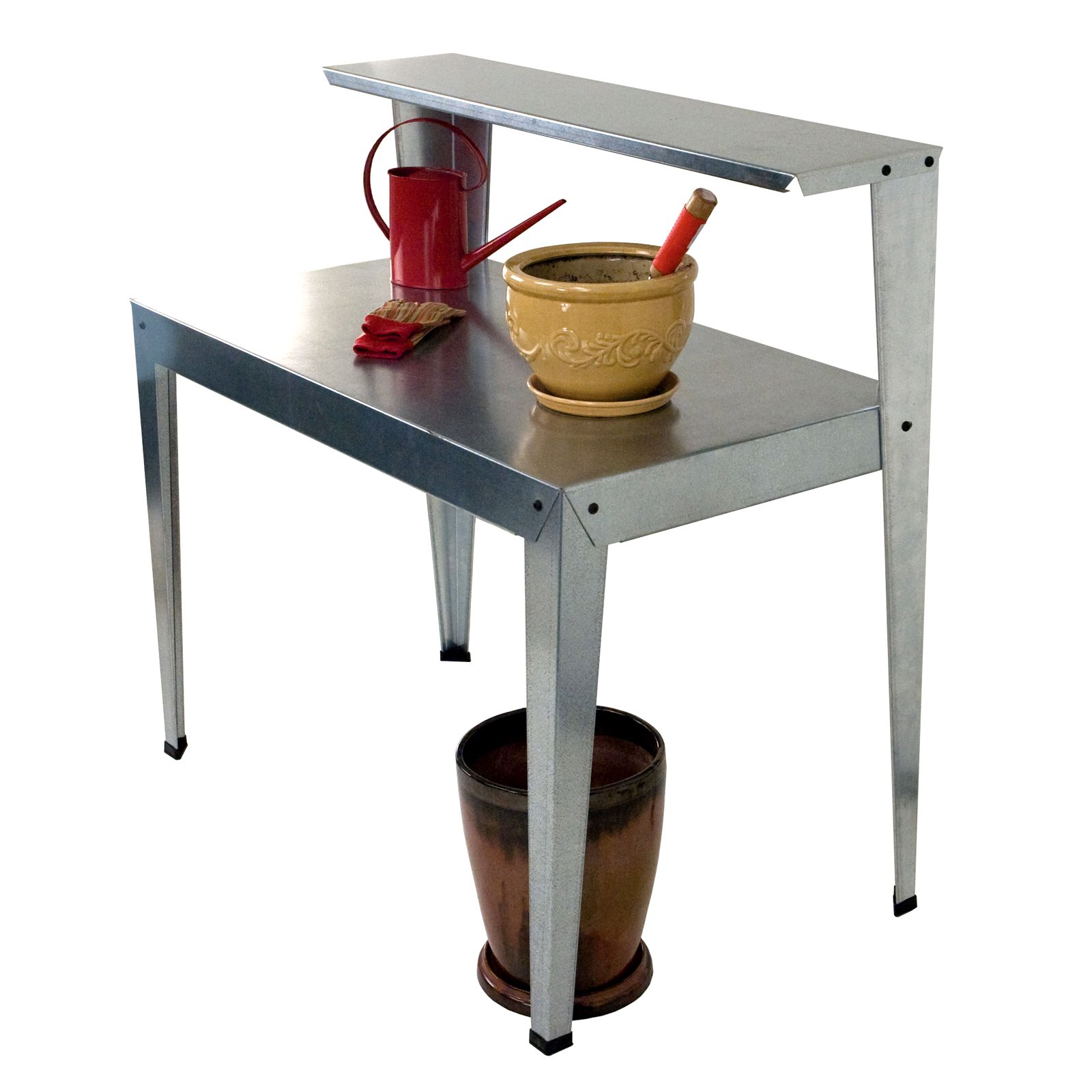 Poly-Tex 2-Tier Galvanized Steel Potting Bench - image 2 of 2