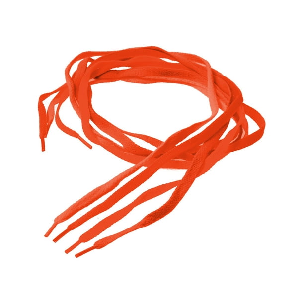 Bright Neon Orange 38" Retro 80s Rave Costume Shoe Laces Bright Neon Orange 38" Retro 80s Rave Costume Shoe Laces