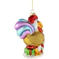 thumbnail image 4 of Northlight 5" Gold and Red Rooster Glass Christmas Ornament, 4 of 5