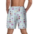 thumbnail image 4 of Uemuo Poodle Dog Pattern Mens Swim Trunks Quick Dry Board Shorts with Mesh Lining, Stretch Beach Shorts Quick Dry No-Chafing Board Shorts-XX-Large, 4 of 9