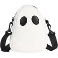 thumbnail image 3 of Bolso de hombro de Halloween Bolso de mano de fantasma de Halloween para mujeres Niñas Bolso de hombro de fantasma divertido - Personalidad Divertida Diversión Lindo Diablo Fantasma Hit Color Costura JAMW Sencillez, 3 of 5