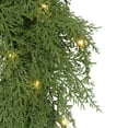 thumbnail image 4 of Holiday Time 24" Pre-Lit Cedar Wreath, Green, PE, 4 of 6