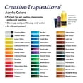 thumbnail image 6 of Creative Inspirations Acrylic Paint Orange and Red Set of 6, 120mL Tubes, Smooth & Creamy Consistency, Vibrant Pigmentation, Great Coverage for Artists - Clean Up with Soap & Water, 6 of 6