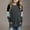 Dark Gray, variant on Girls Colorblock Raglan Long Sleeve Tunic Tops Loose Crewneck Pullover Casual Striped Blouses Shirts for 4-14Y