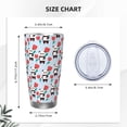 thumbnail image 4 of Lsque Panda And Rose Pattern 20oz Car Cup with Lid and Straw, Insulated Coffee Cup with Straw Topper, Spill Proof Travel Coffee Mug, Stainless Steel Tumble-Without Straw, 4 of 8