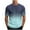 Light Blue, variant on T-shirts for Men Gradient Print Sports T-shirt Short Sleeve Round-Neck Casual Blouses Shirts Army Green XXXL Mens Tops