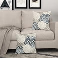 thumbnail image 3 of Blue White Pillow Covers 16x16 Set of 2 Boho Gray Polka Dot Throw Pillows Modern Trendy Print Decorative Outdoor Farmhouse Pillowcase Cushion Cover Linen Case Decor for Home Sofa Couch Bed, 3 of 6