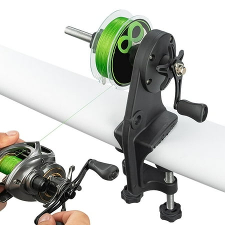 GoldCister Fishing Reel Winder Tool for Spooling Fishing Reels Portable Fishing Reel Spooler for Reel Baitcasting and Spincast Reel method