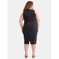 thumbnail image 2 of Terra & Sky Women's Plus Size Denim Bodycon Dress, Sizes 0X-5X, 2 of 4
