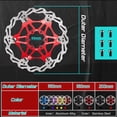 thumbnail image 6 of BUCKLOS 160 mm 180mm 203mm Disc Brake Rotor, MTB Mountain Bicycle Rotor, Aluminum Heat Dissipation Road Mountain Bike Floating Rotors with 6 Bolts, Fit for Road Bike, Mountain Bikes, BMX, 6 of 7